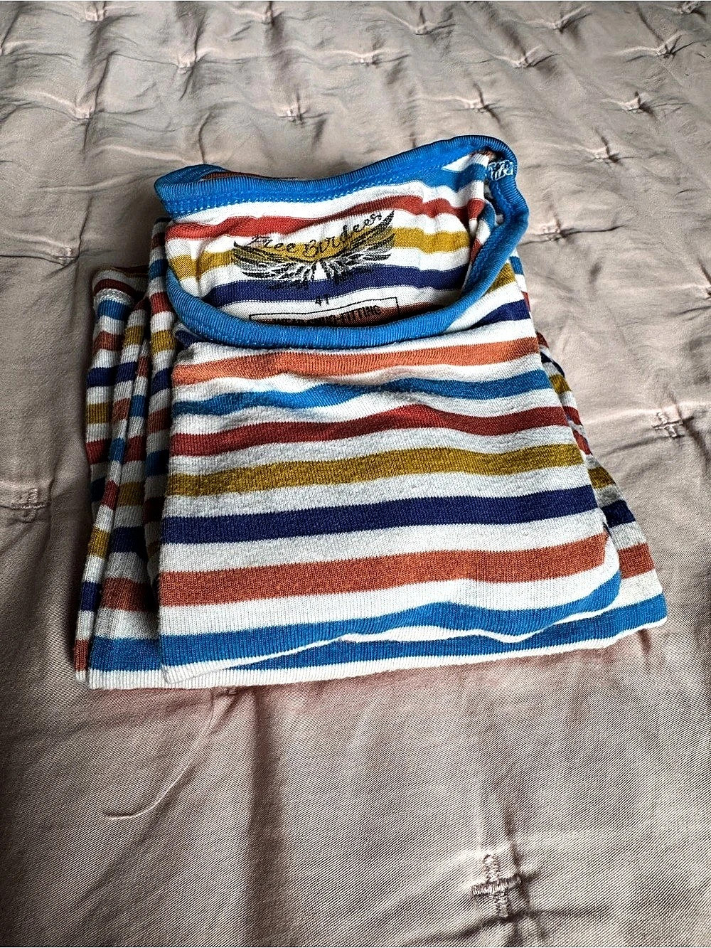 🌈 Free Birdees Fantasy Stripe Bamboo Pajama Set 4T